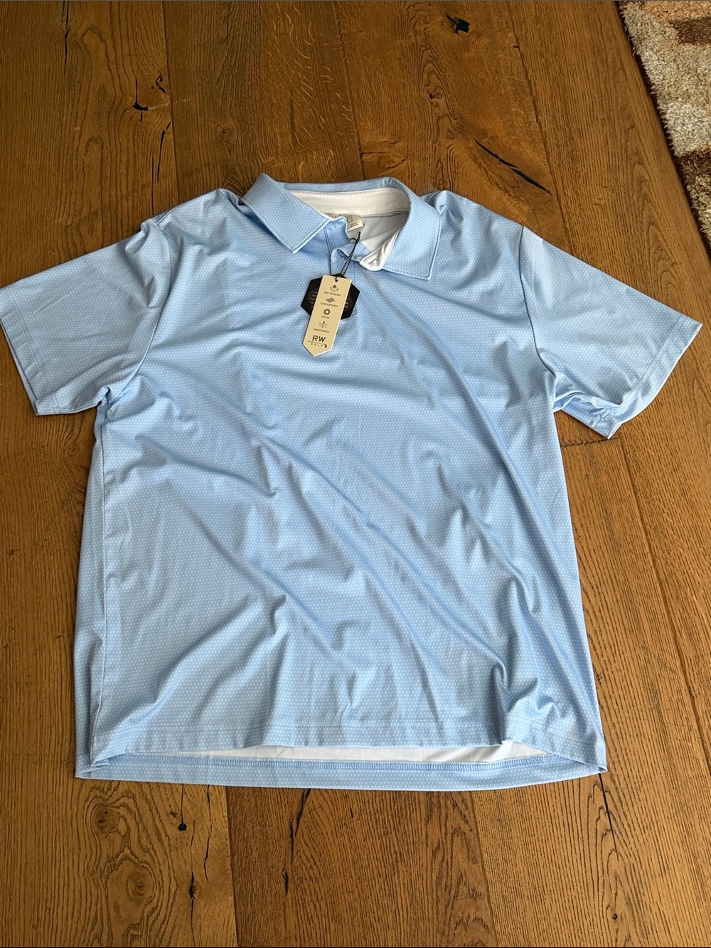 Rorie Whelan golf new with tagsMen's Light Blue Performance Polo Shirt - XXL